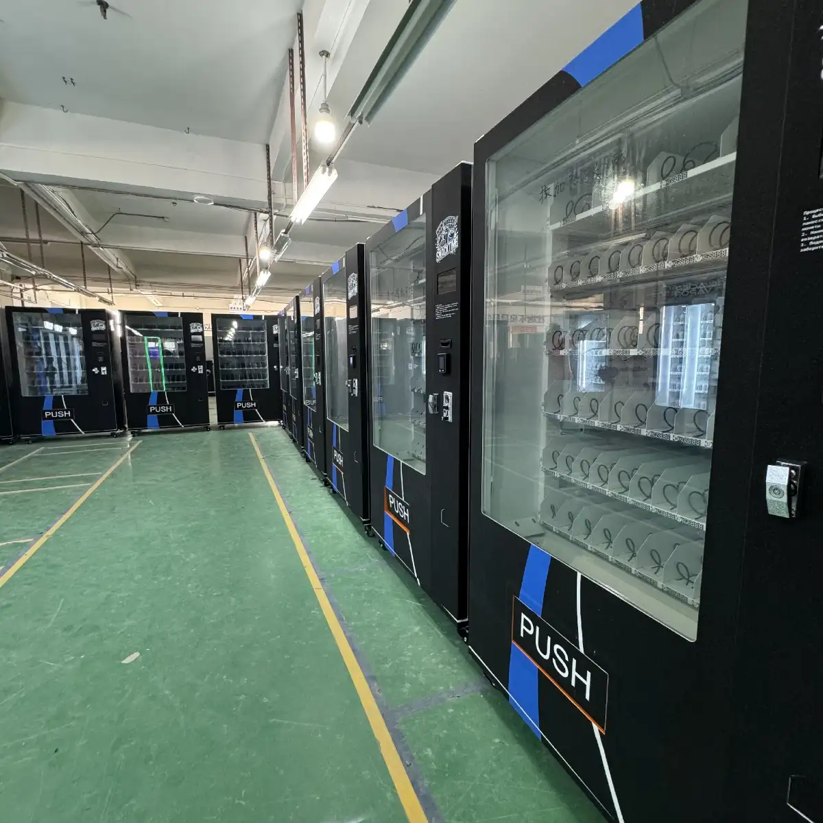 Производственный цех Zhongda Smart с вендинговыми автоматами