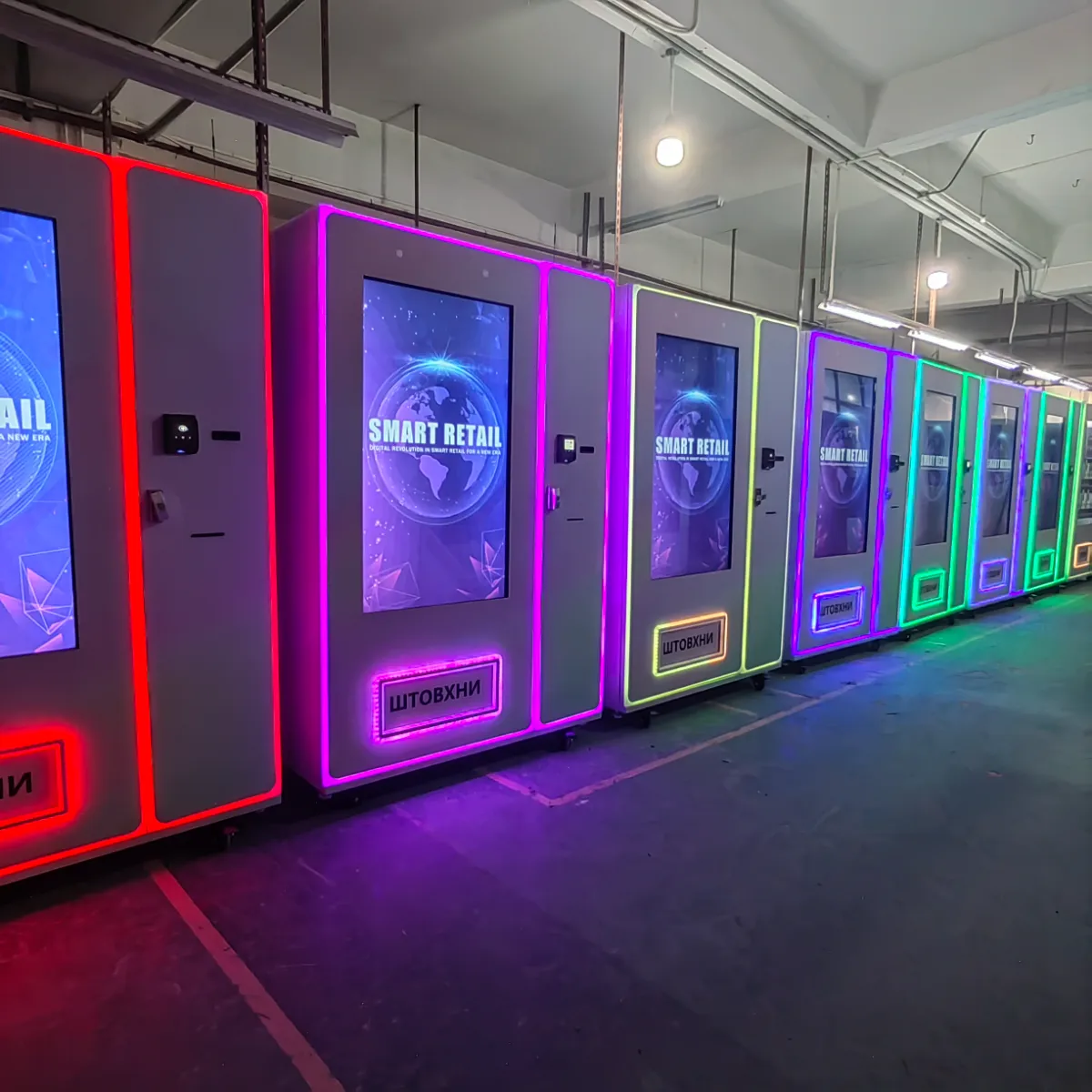 Интеллектуальные вендинговые автоматы с сенсорным экраном Zhongda Smart